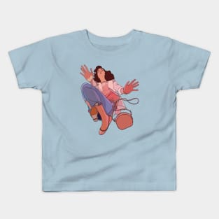 WOMAN SUSPENDED Kids T-Shirt